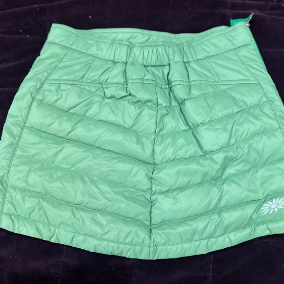 Skhoop Skirt Womens SMALL Green Quilted Down Puffer Outdoor Gear - Picture 3 of 4